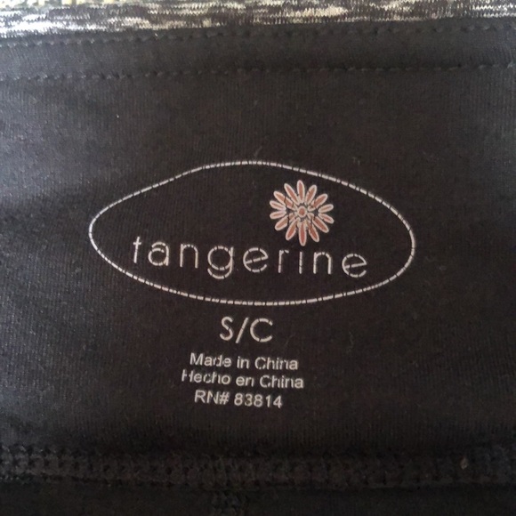 Tangerine workout pants Black and Royal Blue Sz S - Picture 3 of 5